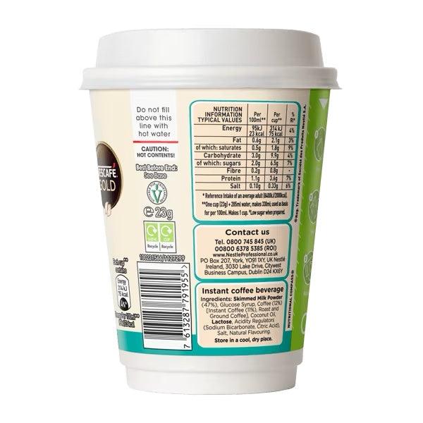 Nescafe &amp; Go - Foil Sealed Drinks: Gold Regular Latte - Sleeve Of 8 Cups - Vending Superstore