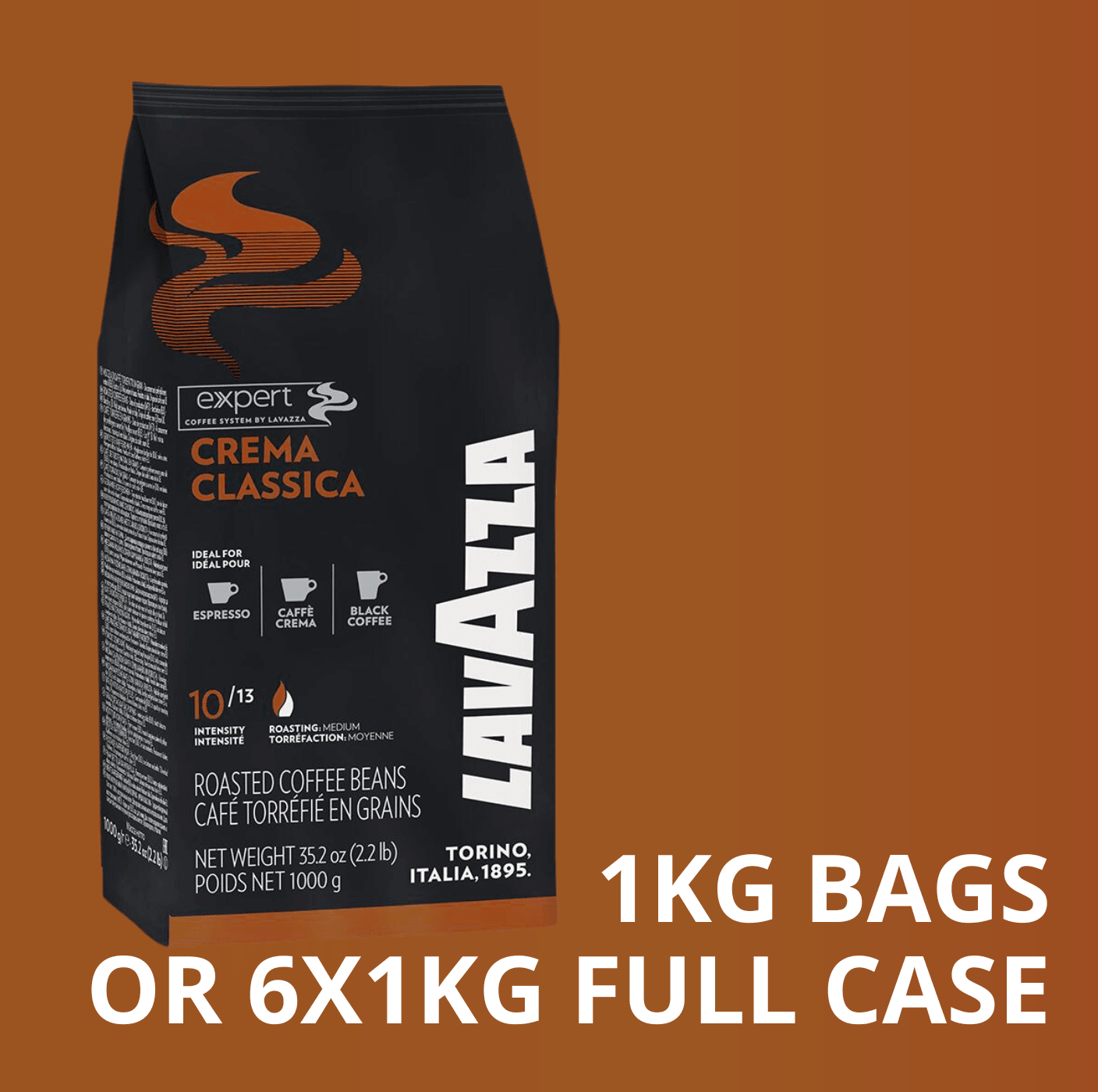 Lavazza Expert Crema Classica Coffee Beans (1kg Bags or Full Case) - Vending Superstore