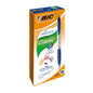 BIC Atlantis Retractable: Medium Ballpoint Click Pens Blue Ink - Box of 12 - Vending Superstore