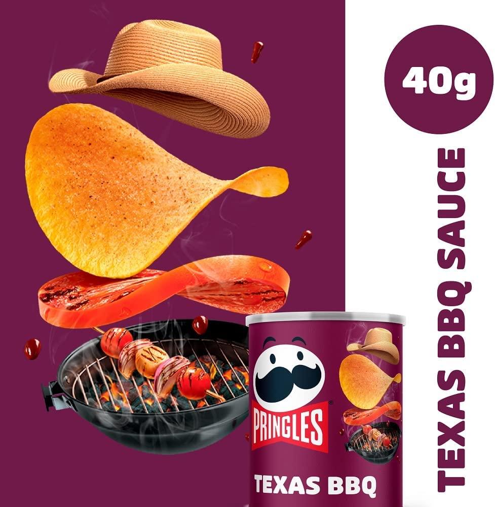 Pringles BBQ Potato Crisps - 12 x 40g - Vending Superstore