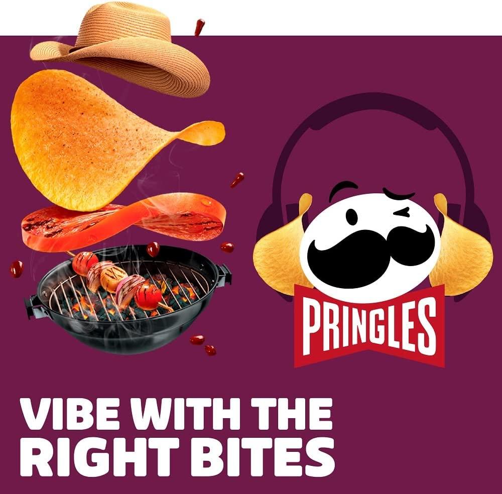 Pringles BBQ Potato Crisps - 12 x 40g - Vending Superstore