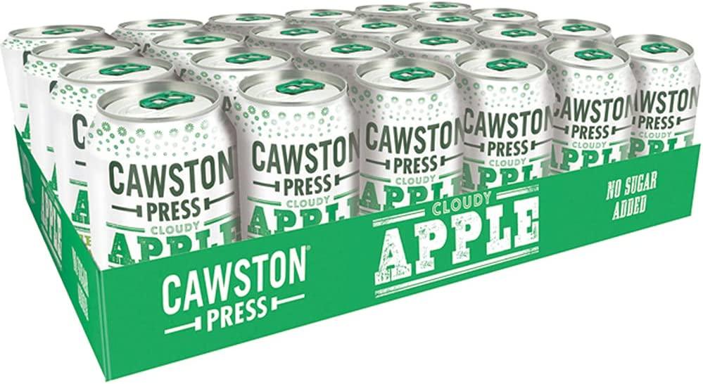 Cawston Press Cloudy Apple Sparkling Juice (330ml x 24 cans) - Vending Superstore