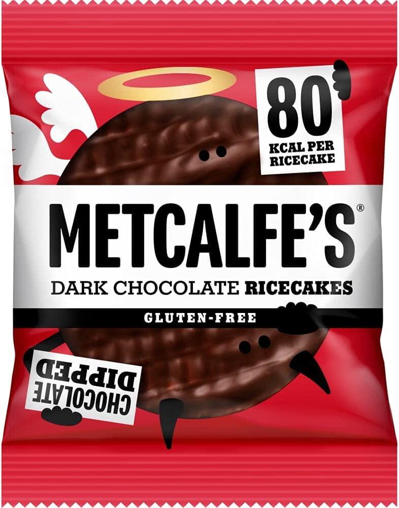 Metcalfe's Ricecakes Dark Chocolate 12 x 34g - Vending Superstore