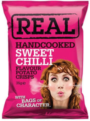 Real Crisps: Sweet Chilli - 35g (Box of 24)