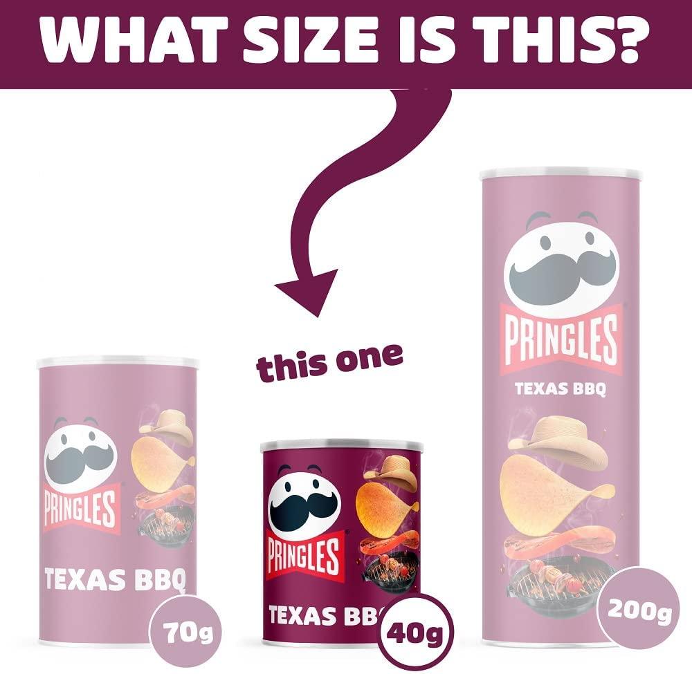 Pringles BBQ Potato Crisps - 12 x 40g - Vending Superstore