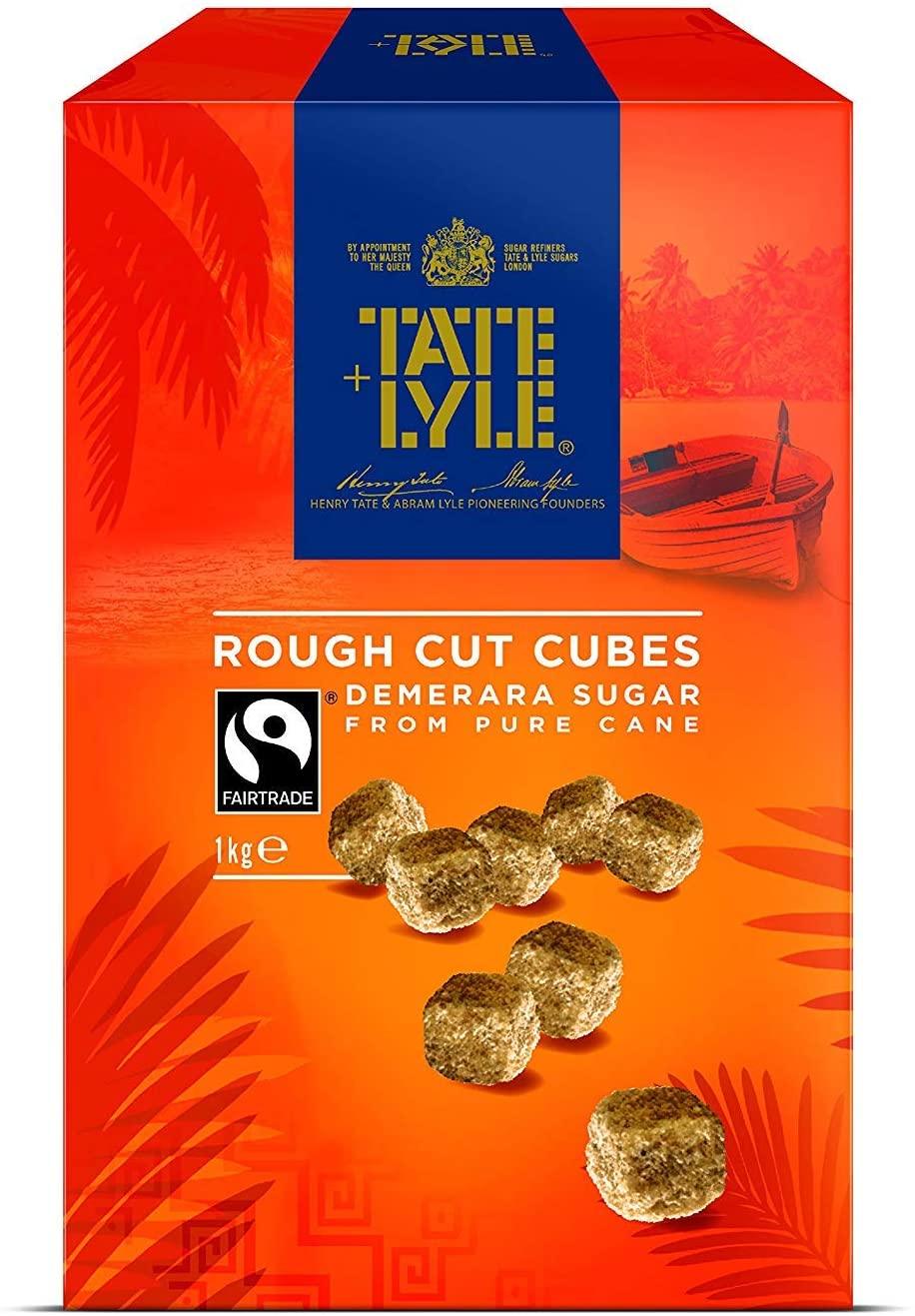 Tate &amp; Lyle: Fairtrade Rough Cut Demerara Brown Sugar Cubes - 1kg - Vending Superstore