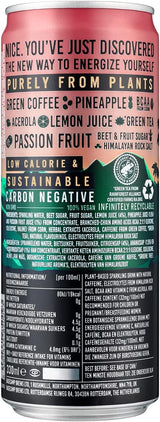 Tenzing Pineapple & Passionfruit Natural Energy Drink 12x250ml Cans - Vending Superstore