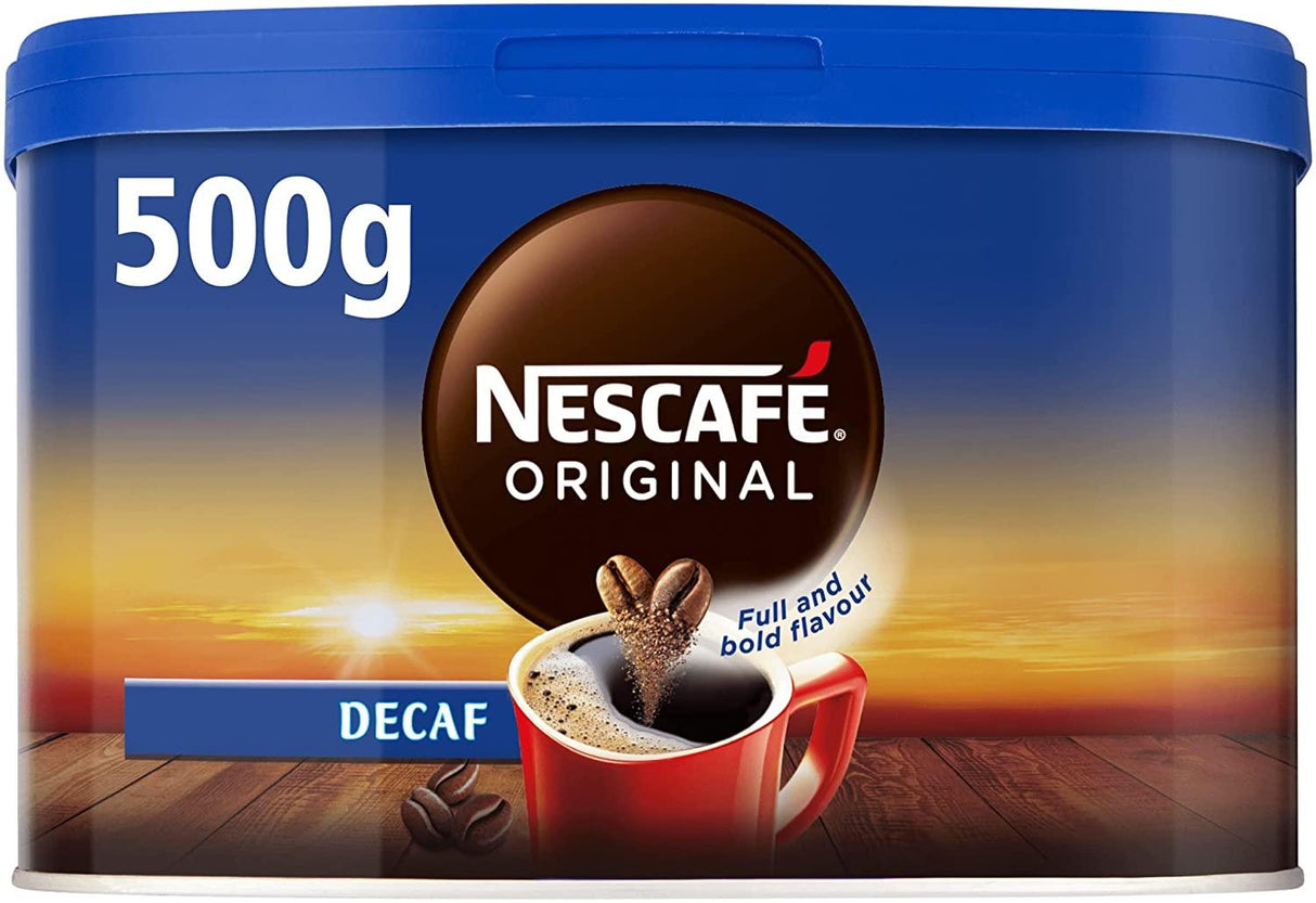 Nescafe Original Decaff: Coffee Tin 500g - Vending Superstore