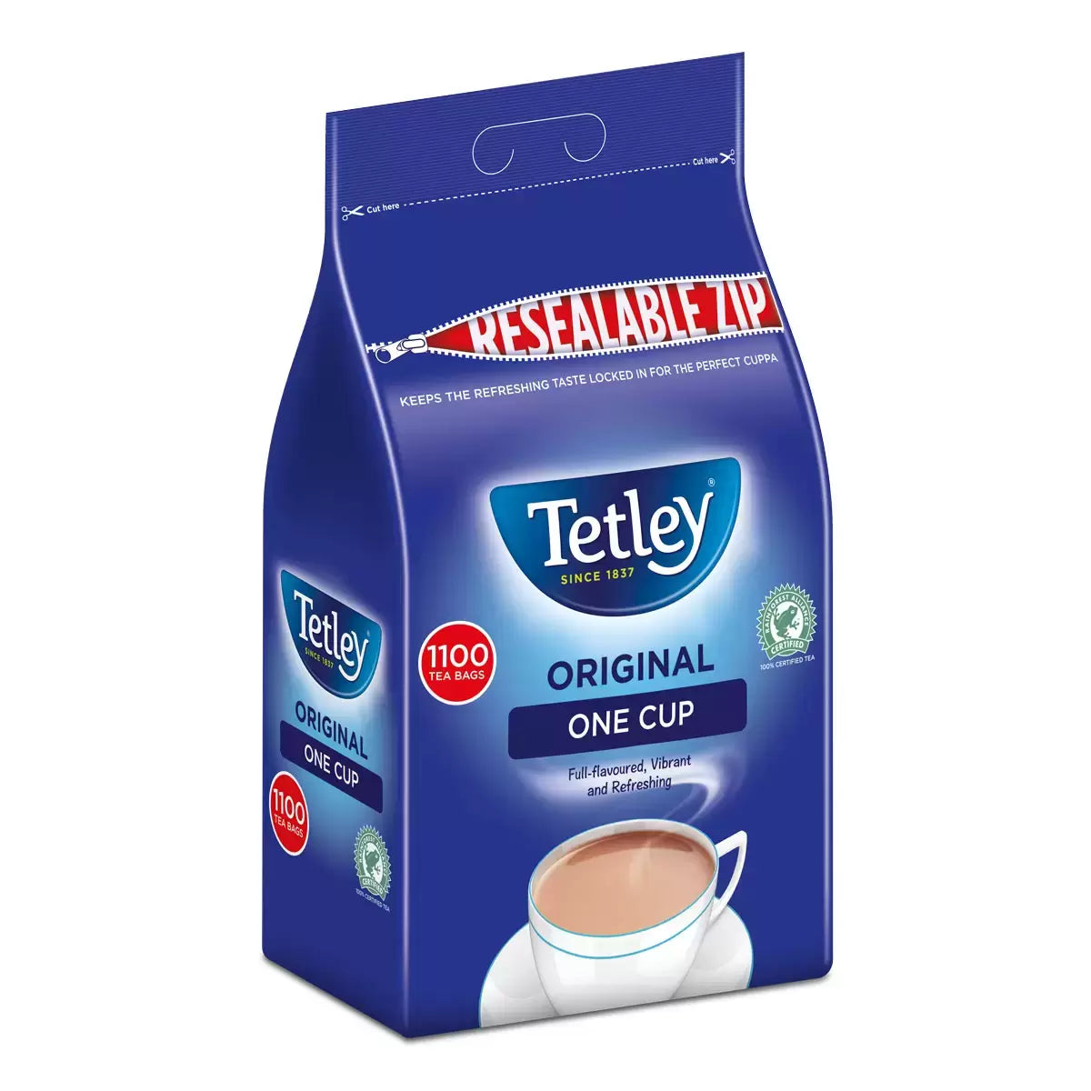 Tetley Tea: One Cup Tea Bags For Caterers - 1100 Bags - Vending Superstore