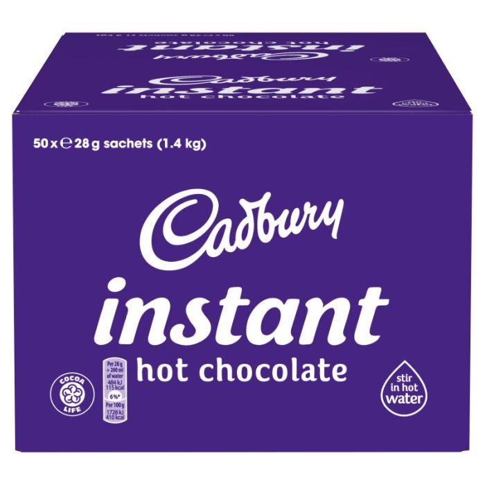 Cadbury: Individual Hot Chocolate Sachet Stickpack Portions - Pack Of 50 - Vending Superstore