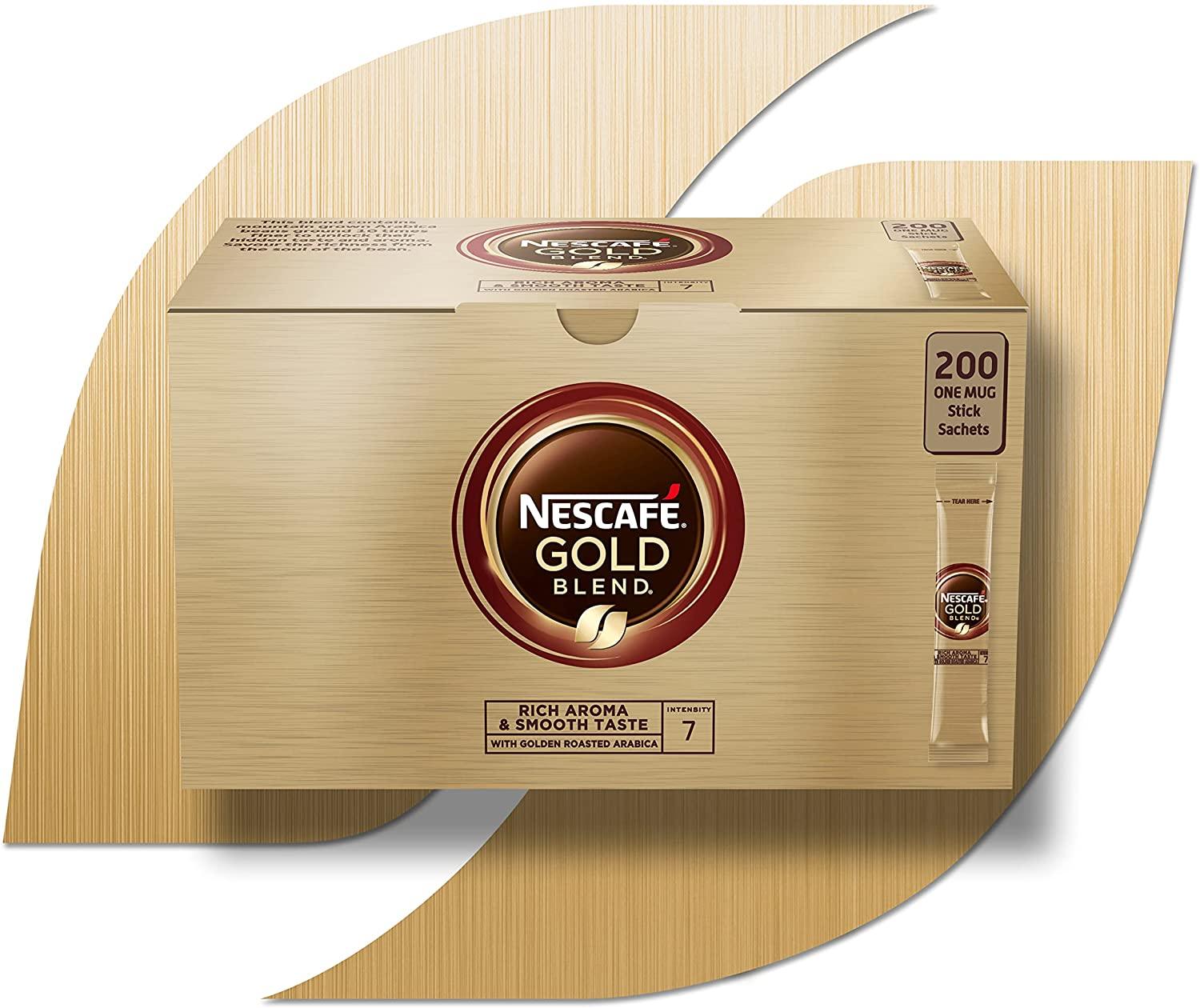 Nescafe Gold Blend: Individual Coffee Stick Portions - Pack Of 200 - Vending Superstore