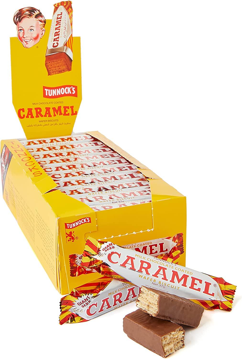 Tunnocks Caramel Wafers 48 x 30g - Vending Superstore