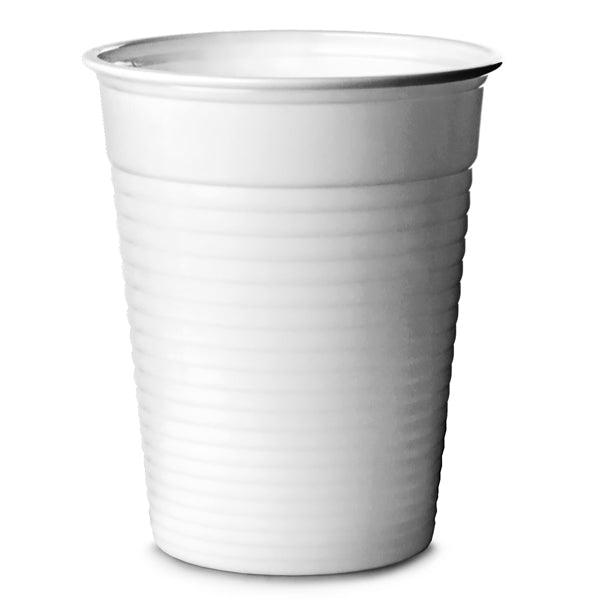 7oz / 200ml White Plastic Water Cups - Case of 1000 - Vending Superstore