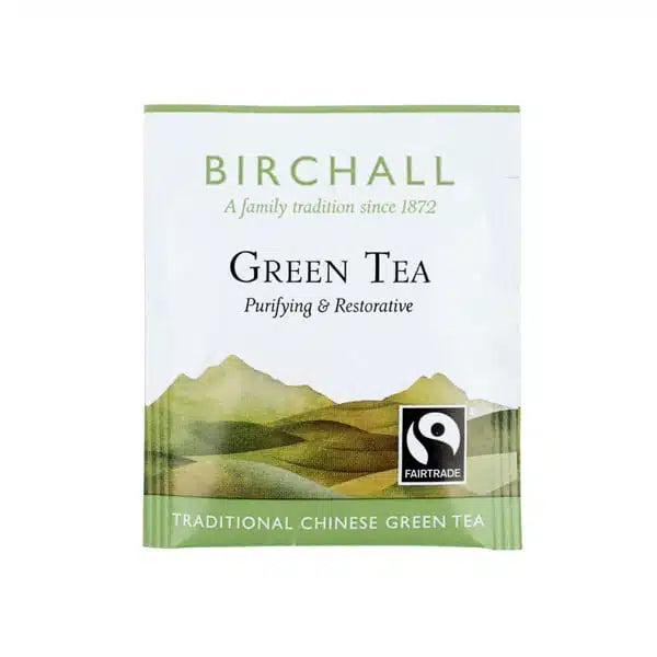 Birchall Tea - Green Tea 250 Individually Wrapped Envelope Tea Bags (Fair Trade) - Vending Superstore