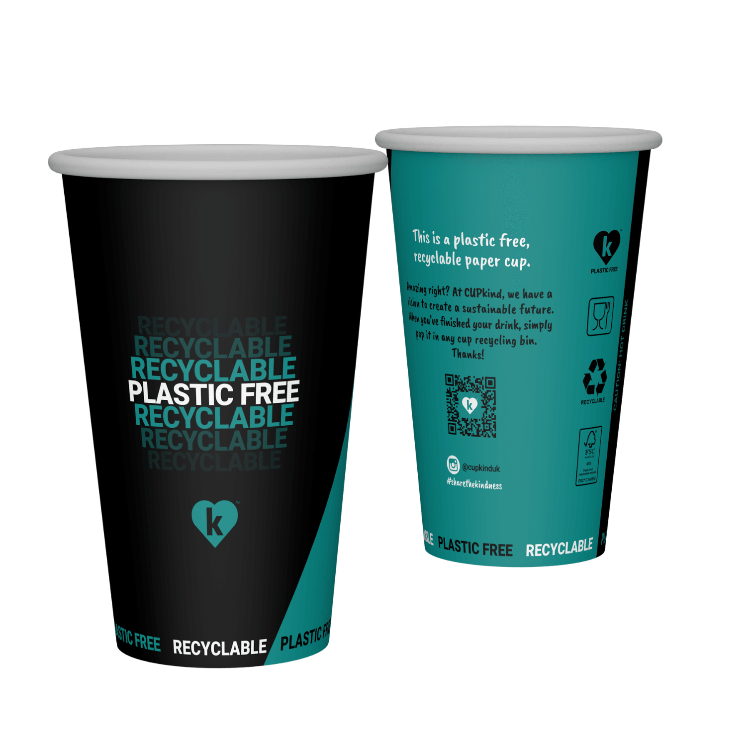 9oz 'Cup Kind' Biodegradable / Compostable / Recyclable Plastic Free Vending Machine Cups - Case of 1000 - Vending Superstore