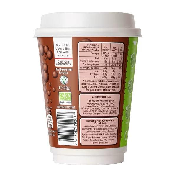 Nescafe &amp; Go - Foil Sealed Drinks: Aero Hot Chocolate - Sleeve Of 8 Cups - Vending Superstore