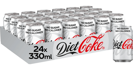 Diet Coke Cans (Coca Cola) 24x330ml Cans - Vending Superstore