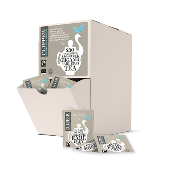 Clipper Tea: Organic Fairtrade Earl Grey Envelope Tea Bags - 250 Bags - Vending Superstore