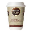 Nescafe &amp; Go - Foil Sealed Drinks: Gold Blend Black Coffee - Sleeve Of 8 Cups - Vending Superstore