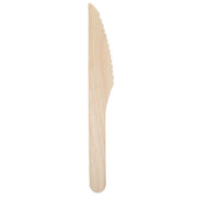 Biodegradable Wooden Knives - Pack of 100 / Disposable Eco Friendly Cutlery