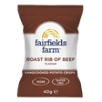 Fairfields Farm Roast Rib of Beef Crisps 36x40g - Vending Superstore