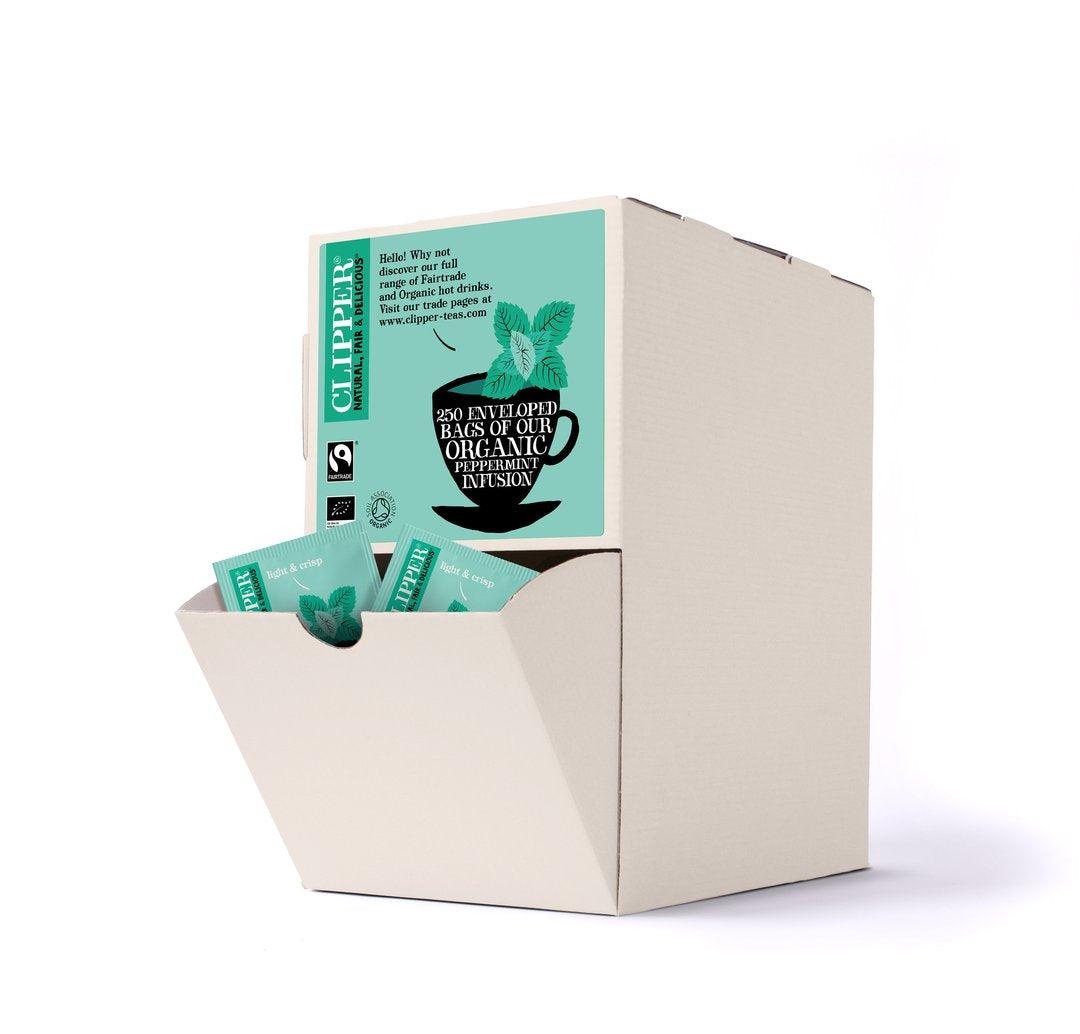 Clipper Tea: Fairtrade Peppermint Envelope Tea Bags - 250 Bags - Vending Superstore