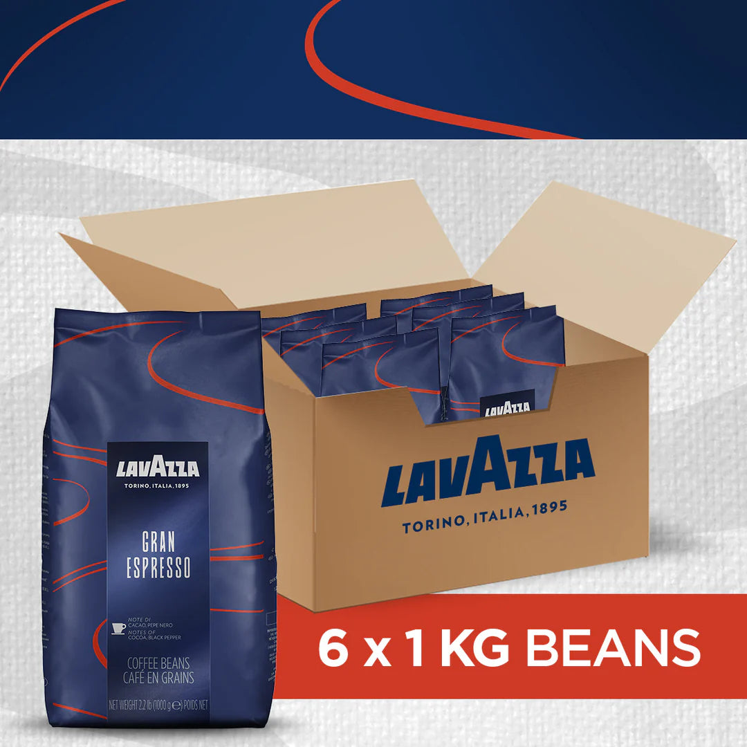 Lavazza Gran Espresso Coffee Beans (1kg Bags or Full Case) - Vending Superstore