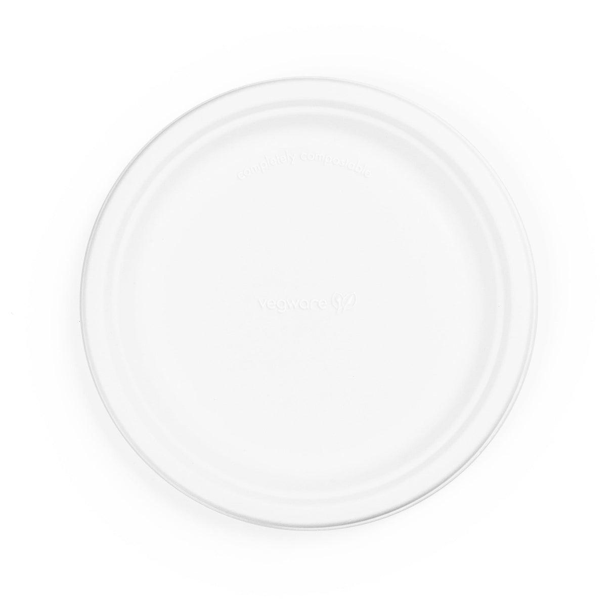 9" Bagasse Biodegradable Strong Paper Plate Round (125 Pack) - Vending Superstore