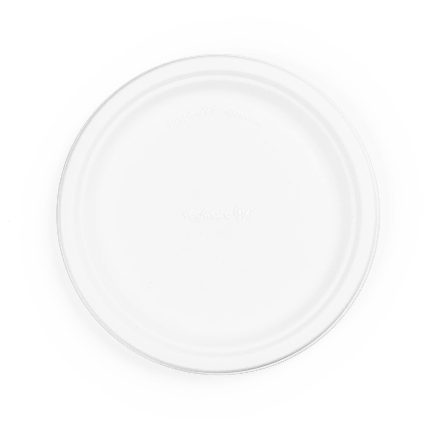 10" Bagasse Biodegradable Strong Paper Plate Round (125 Pack) - Vending Superstore