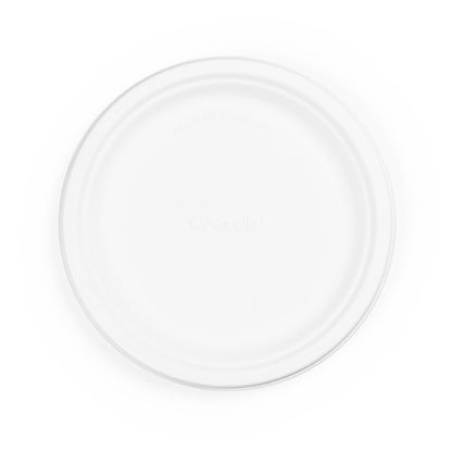 10" Bagasse Biodegradable Strong Paper Plate Round (125 Pack) - Vending Superstore