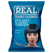 Real Crisps: Sea Salt & Vinegar - 35g (Box of 24)