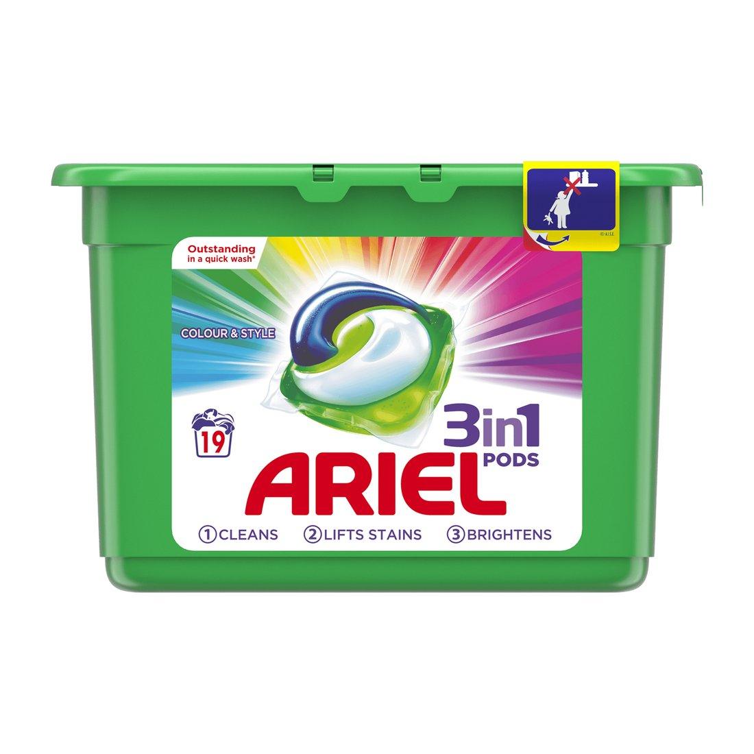 Ariel 3in1 Pods - Colour (19w) - Vending Superstore