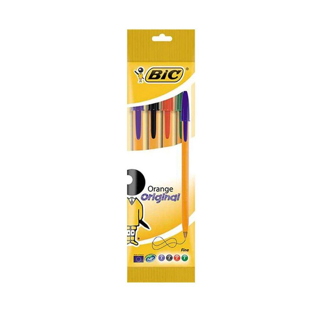 Bic Cristal Ballpoint Pens - Pouch of 4 Assorted Colours - Vending Superstore