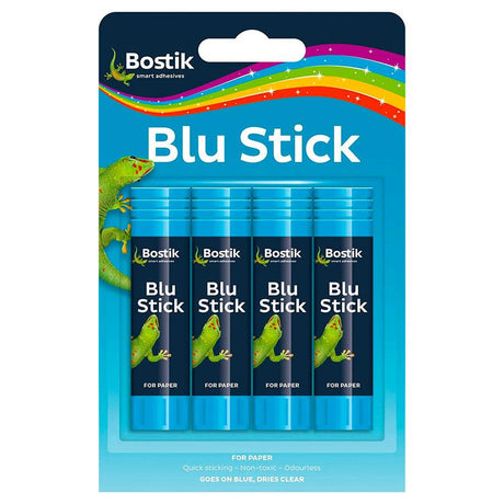 Bostik Blu Stick: Pack of 4 Glue Sticks - Vending Superstore