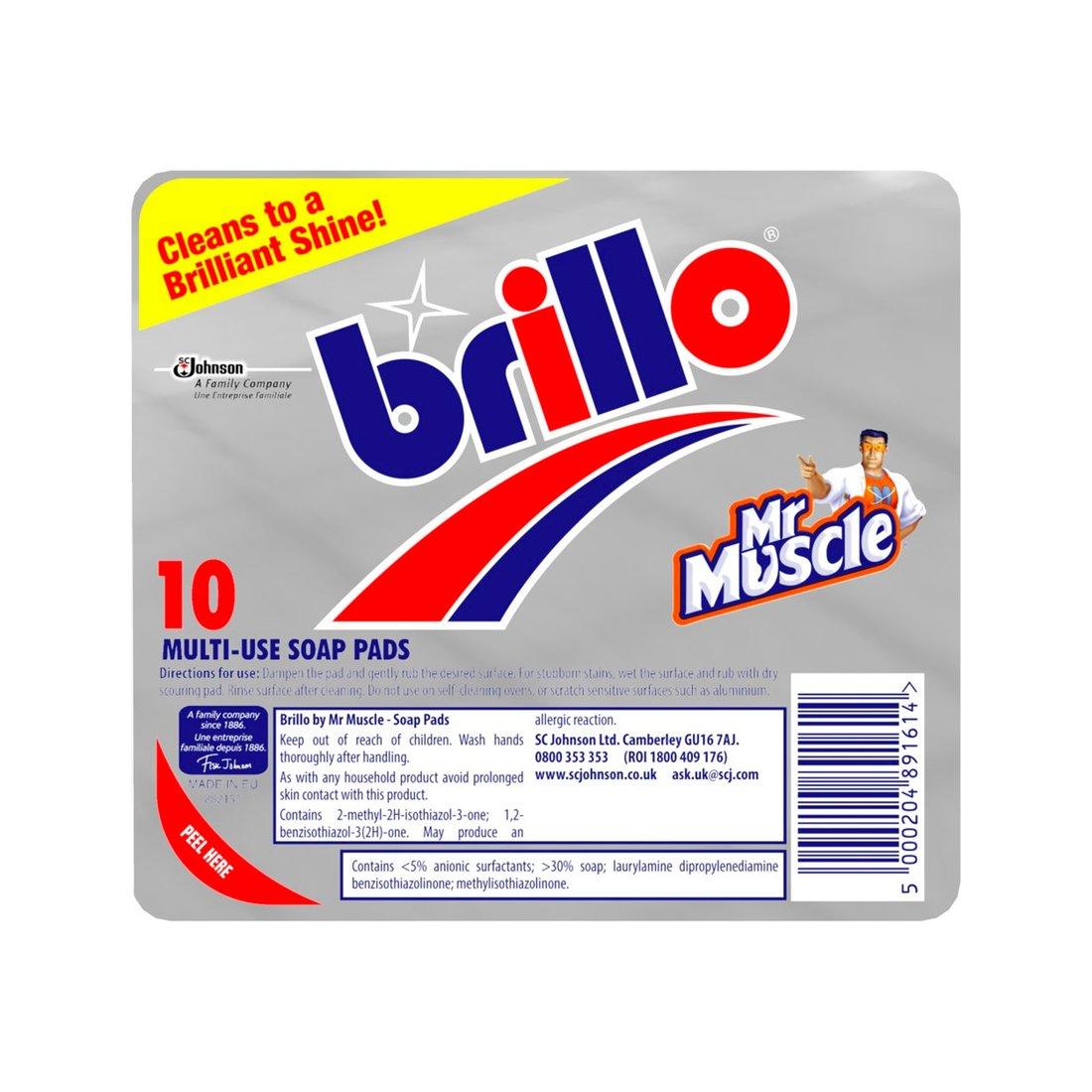 Brillo Soap Pads - Pack of 10 - Vending Superstore