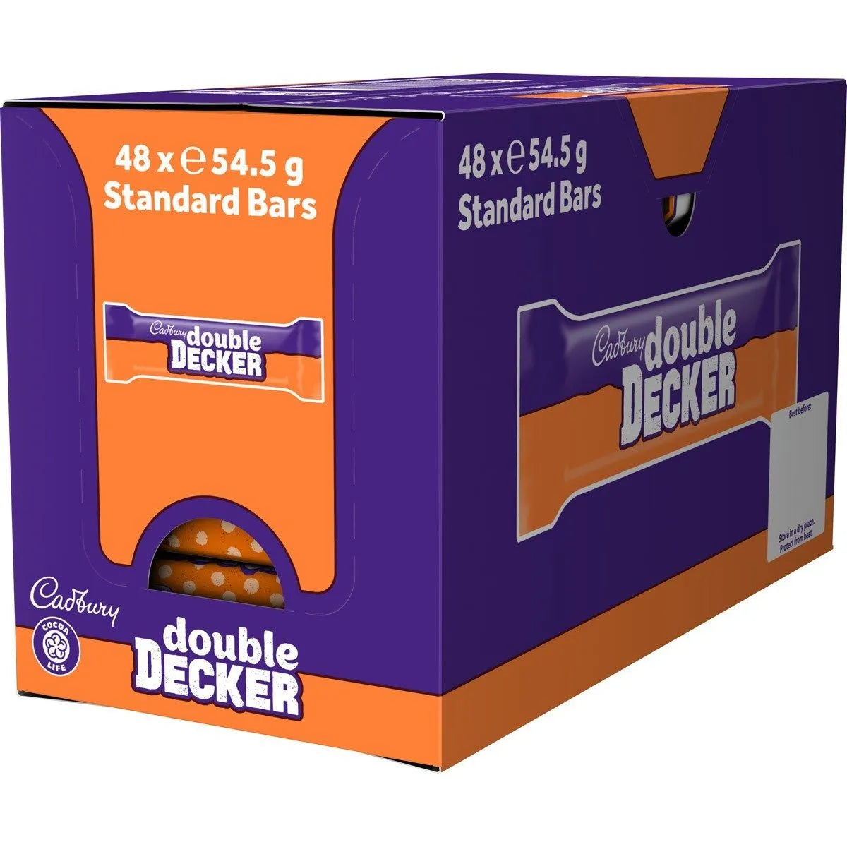 Cadbury Double Decker Chocolate Bars - Box of 48 - Vending Superstore