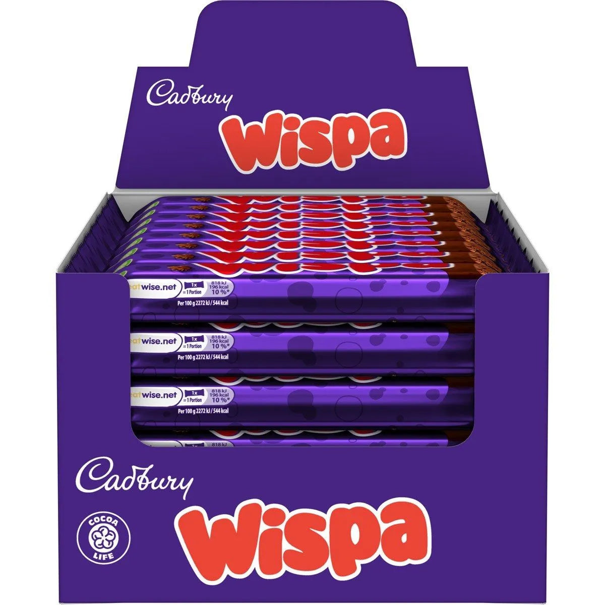 Cadbury Wispa Chocolate Bars - Box of 48 - Vending Superstore