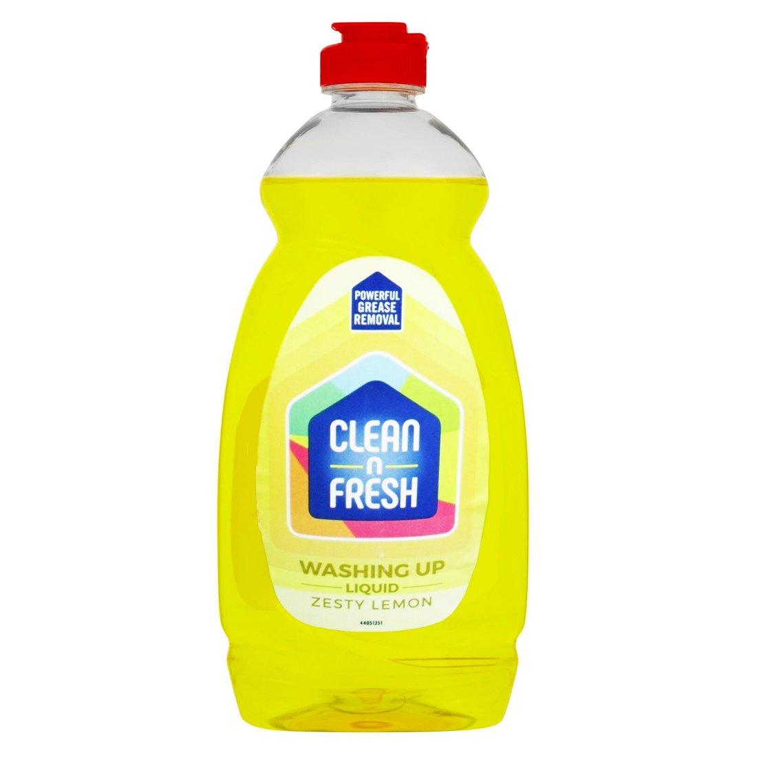 Clean and Fresh Washing Up Liquid - Citrus - 500ml - Vending Superstore