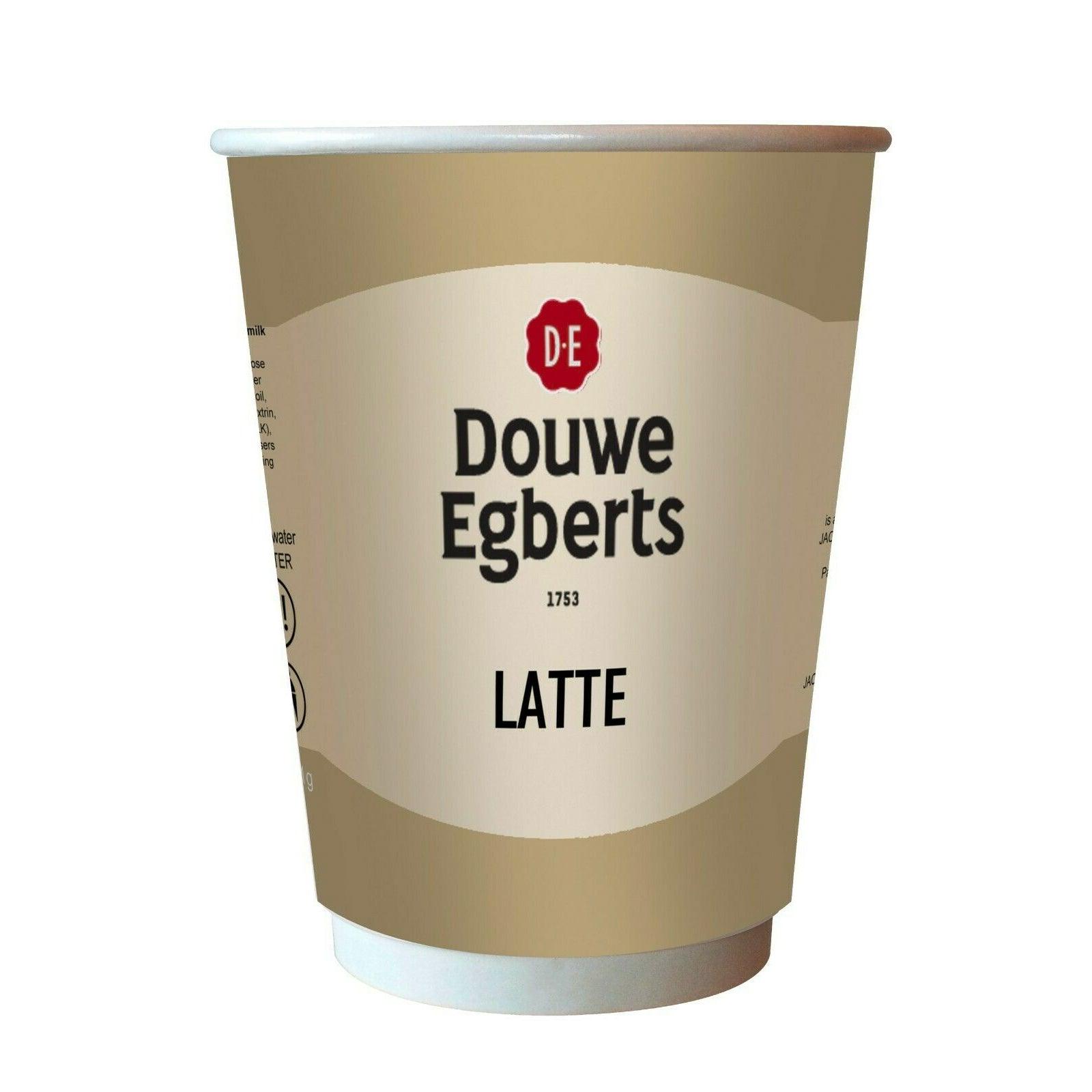 Nescafe &amp; Go Compatible - Foil Sealed Drinks: Douwe Egberts Latte - Sleeve of 10 Cups - Vending Superstore
