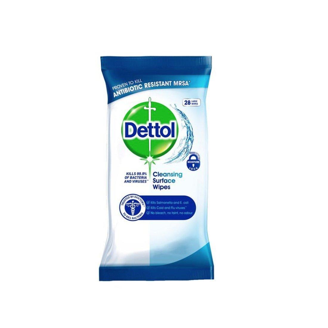 Dettol Anti-Bacterial Surface Wipes - Pack of 28 - Vending Superstore