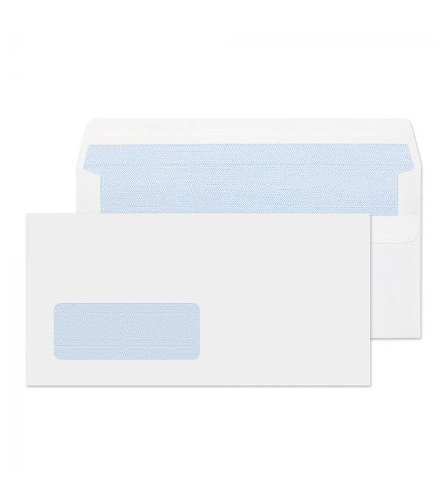 Purely Everyday - DL White Windowed Press Seal Envelopes - Box of 1000 - Vending Superstore
