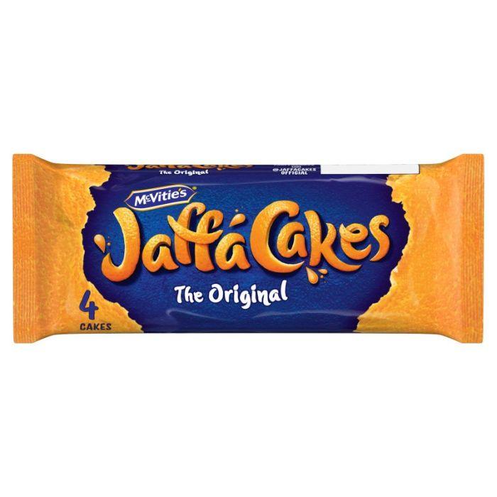 McVitie's Jaffa Cake Snack Pack x 4 Cakes 48.8g (20 Pack) - Individually Wrapped Portion Packs - Vending Superstore