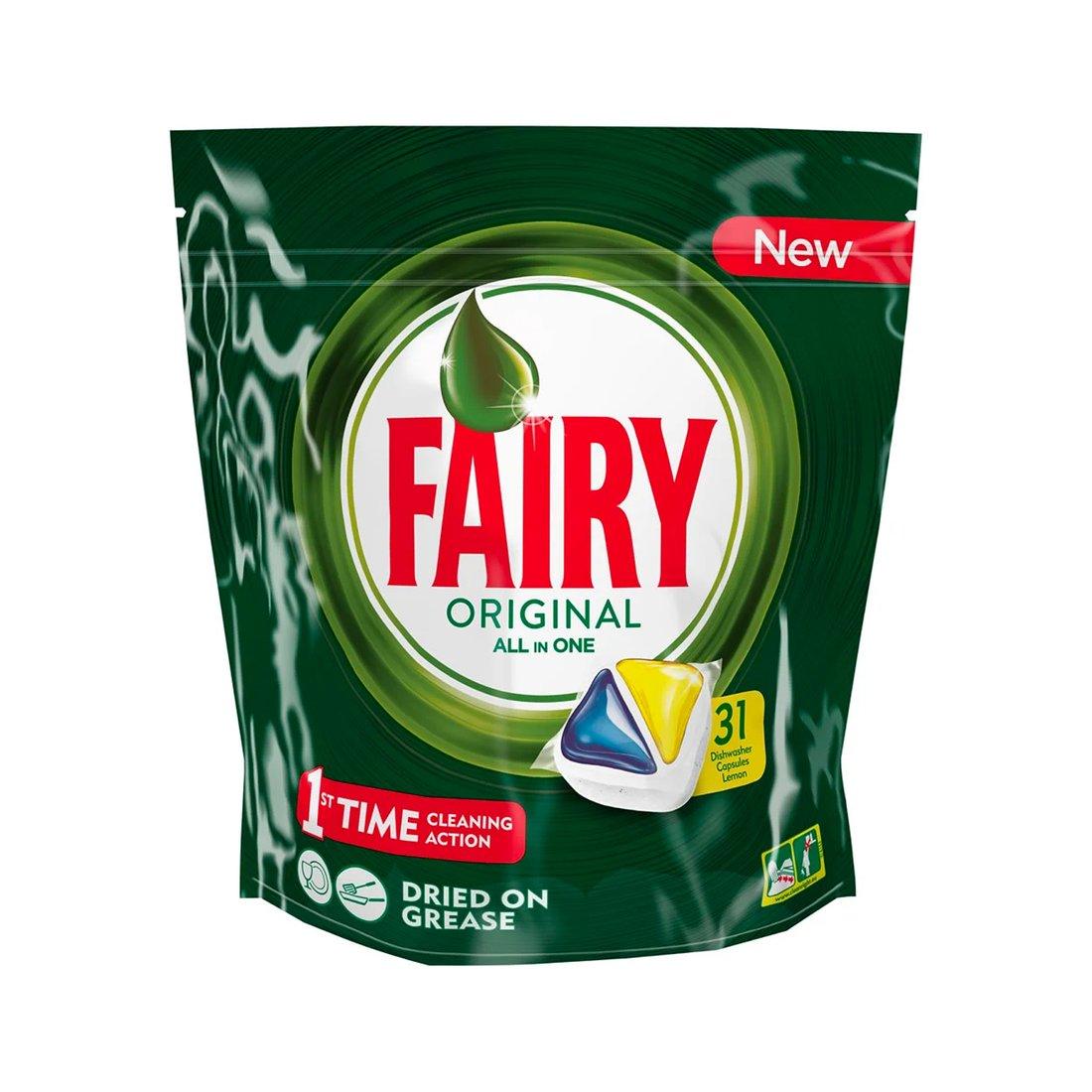 31 Fairy All in 1 Dishwasher Tablets - Original - Pack of 31 - Vending Superstore