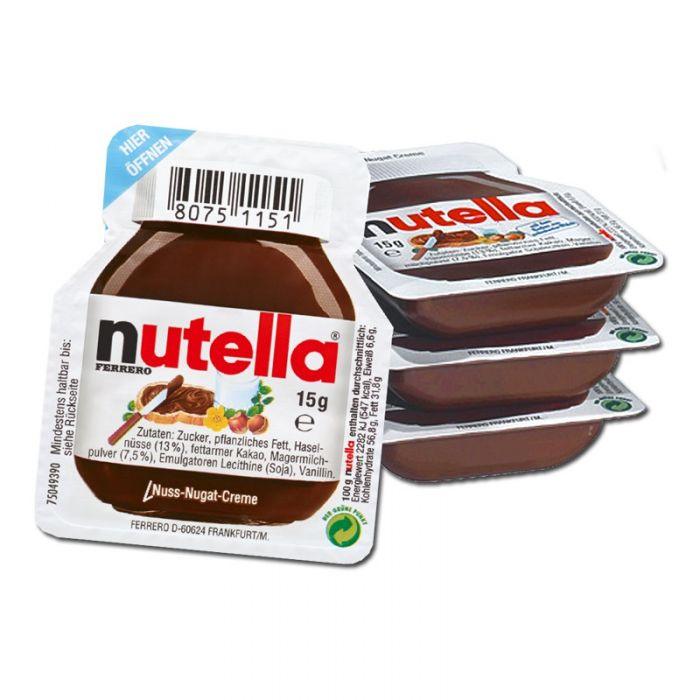 Nutella Chocolate Spread Individual Portions - Pack of 120, 15g each - Vending Superstore