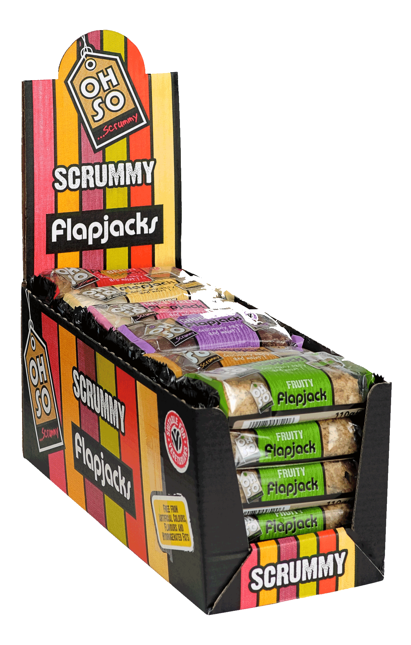 Oh So Scrummy Mixed Case of 30 Flapjacks - Vending Superstore