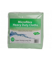 Green Heavy Duty Microfibre Cloths 300gsm 40cm x 40cm - Pack of 10