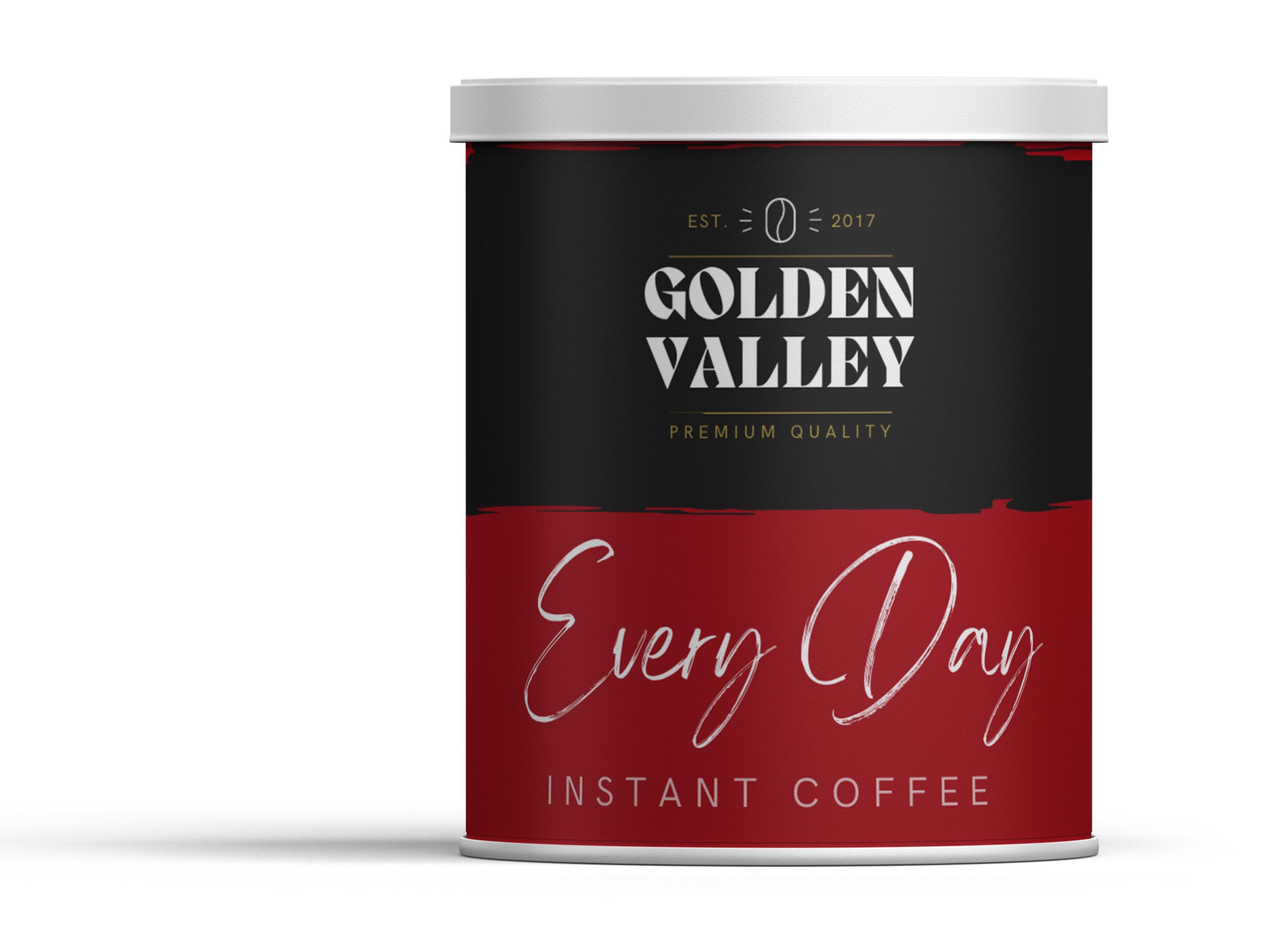 Golden Valley Everyday Blend: Granulated Coffee Tin 750g (Ideal for the workplace) - Vending Superstore