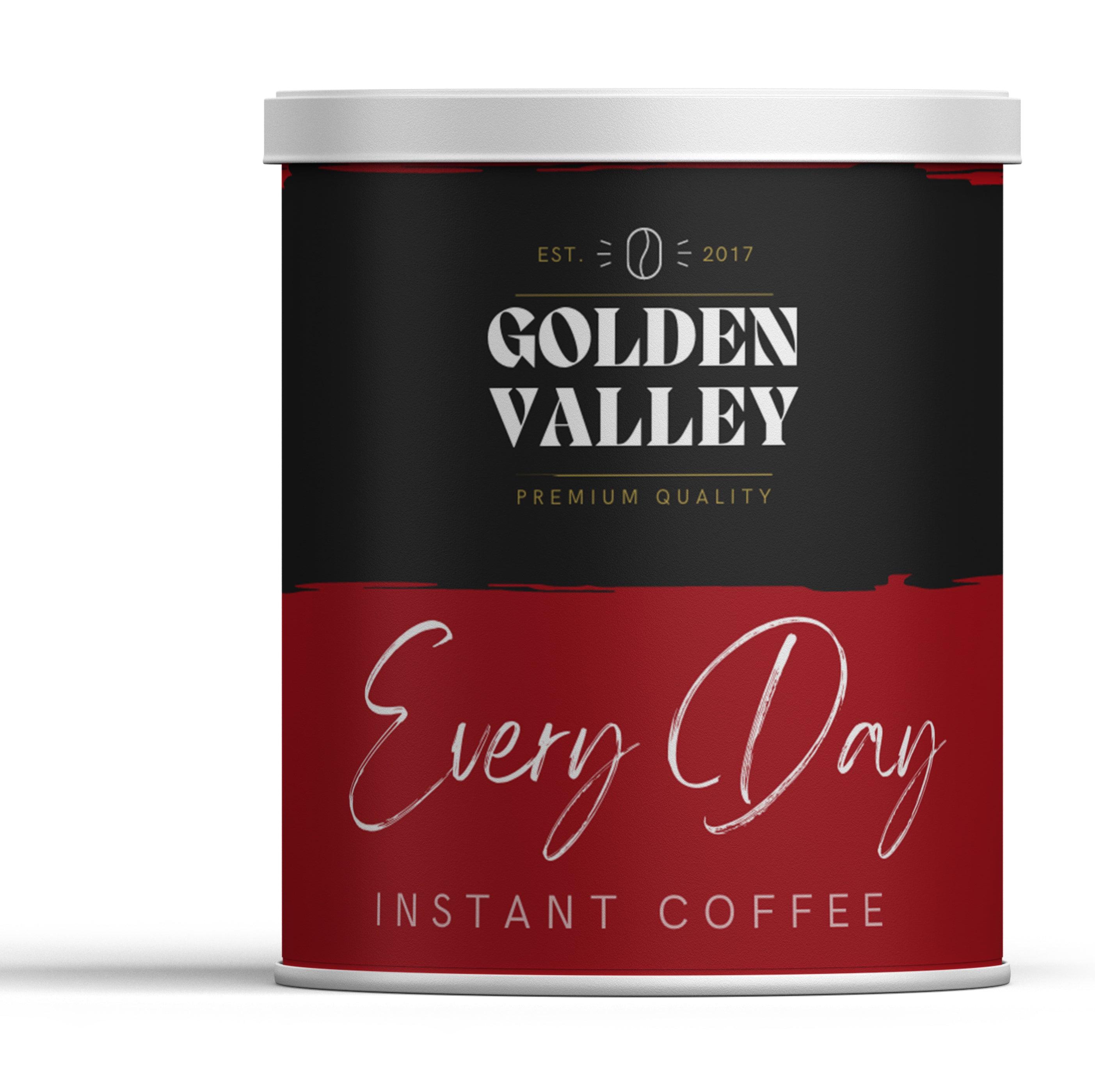 Golden Valley Everyday Blend: Granulated Coffee Tin 750g (Ideal for the workplace) - Vending Superstore