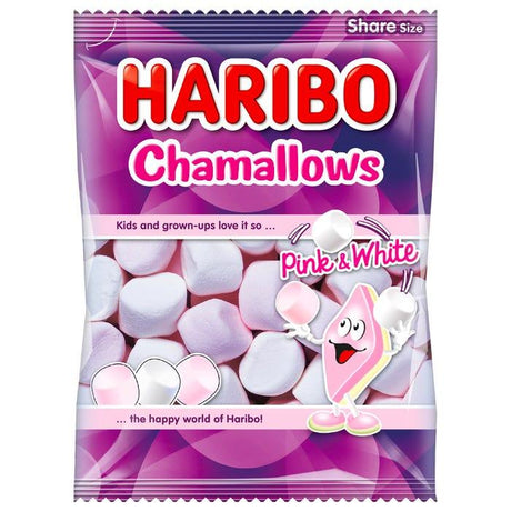 Haribo 'Chamallows' Marshmallows - 140g Bag Pink &amp; White - Vending Superstore