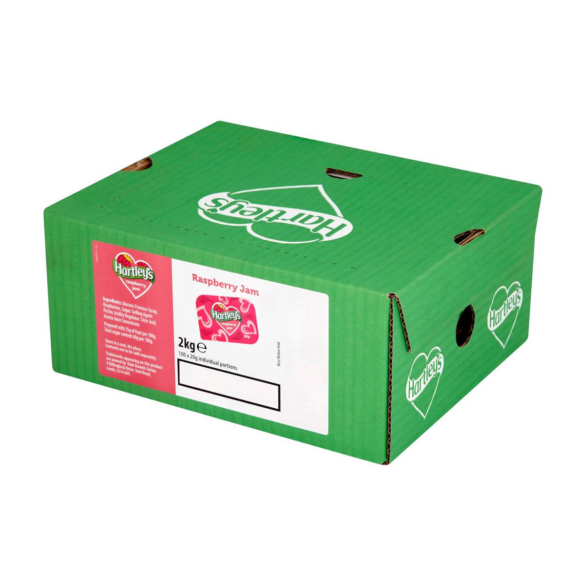 Hartleys Raspberry Jam Portions - Box of 100 - Vending Superstore